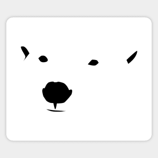 Polar bear face Sticker